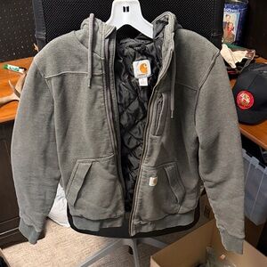 Carhartt womens Gray Hooded Jacket